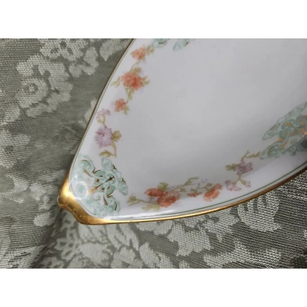 Bawo & Dotter Elite Limoges Serving Dish GOLD‎ GILT Art Nouveau Double Handle